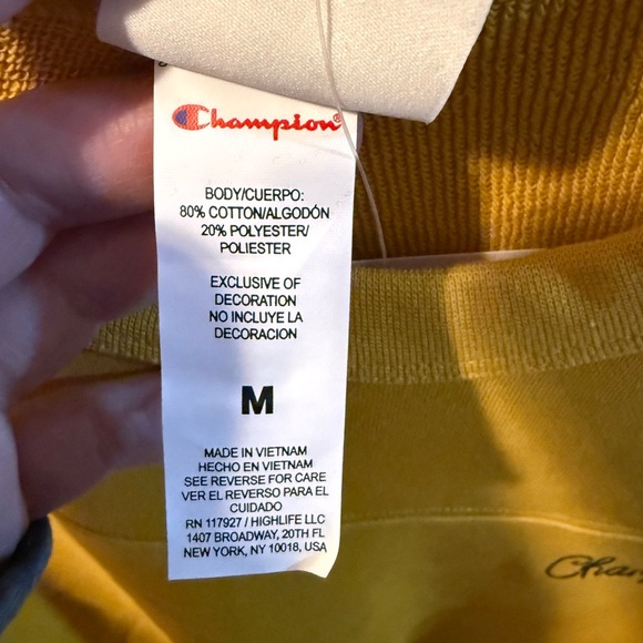 Champion Women's French Terry Sweatshirt Size Medium - Picture 8 of 10